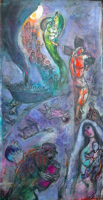 Marc Chagall, Exodus oder das Boot - Exodus or the Boat Exodus