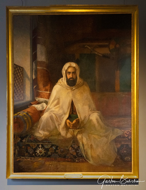Portrait d'Add-El-Kader, par Stanislas Von Chlebowsi, Musée Condé, Chateau de Chantilly, Oise, France