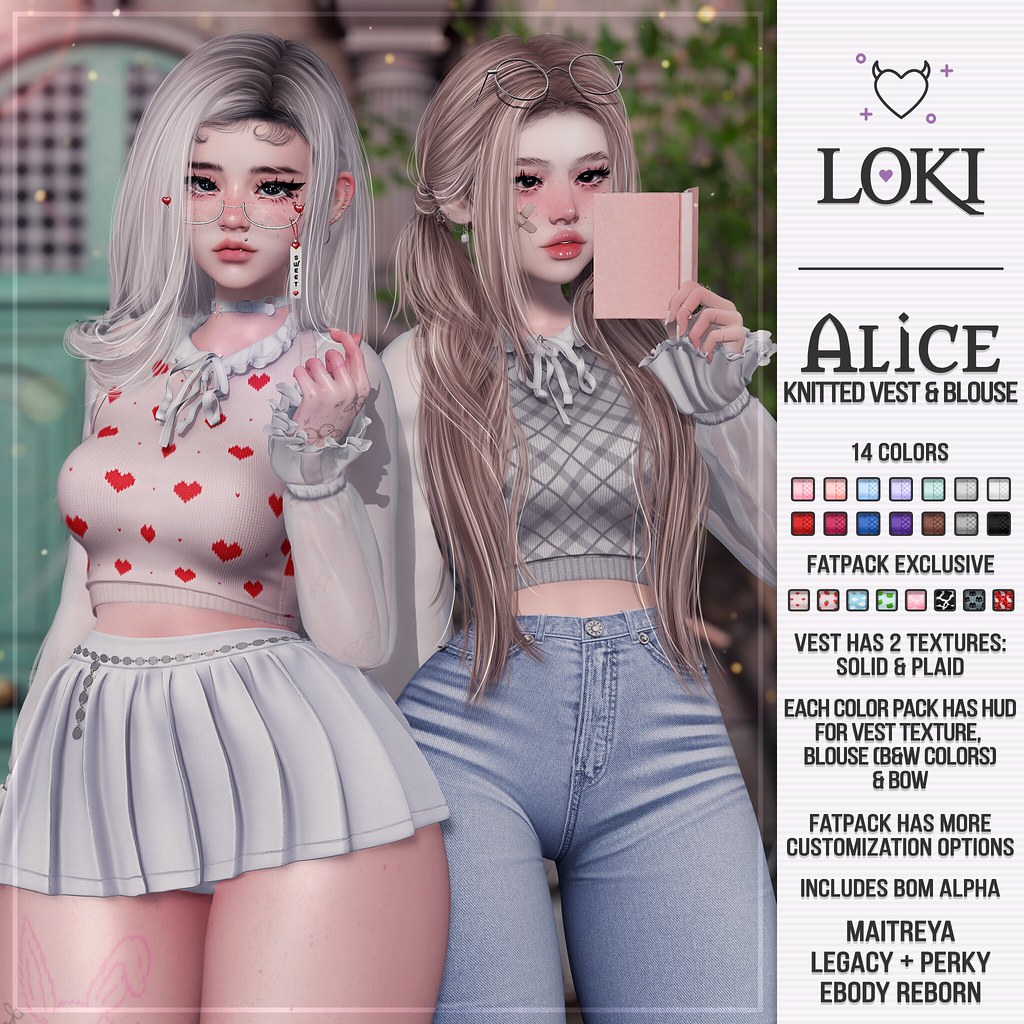[GIVEAWAY] Loki • Alice Knitted Vest & Blouse • Tres Chic | November '22