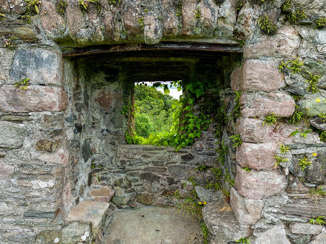 View Through The Tower Window Of Toward Castle