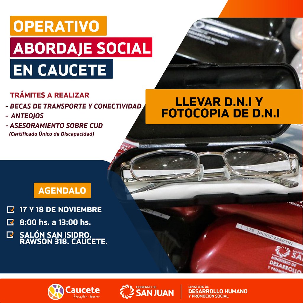 2022-11-16 DESARROLLO HUMANO Operativo Abordaje Social en Caucete