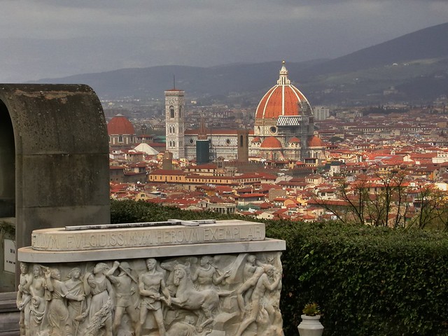 Florence panorama, from cemetery of Abbazia di San Miniato al Monte..