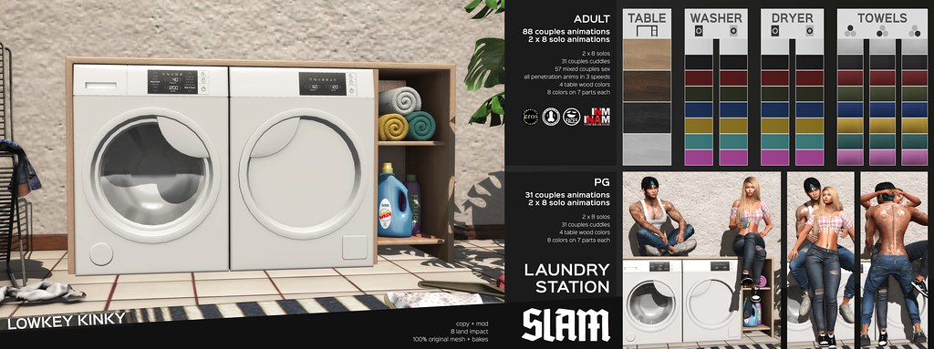 SLAM // laundry station @ MAN CAVE