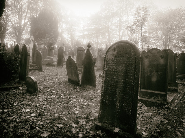Haworth Graveyard in the Fog