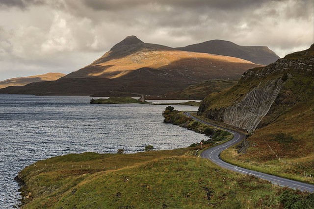 Loch Assynt and Ardvreck Castle
