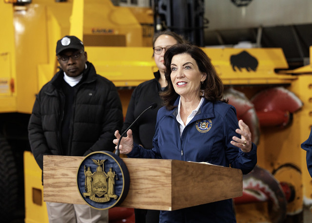 Governor Hochul Holds Storm Briefing in Buffalo