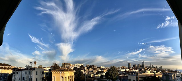 Spritzing Clouds over San Francisco Panorama