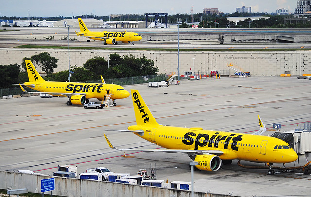 Spirit Airlines Ops at Fort Lauderdale