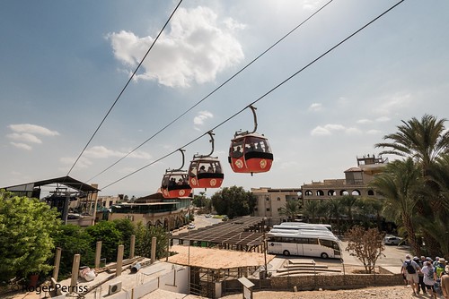 VIEW OVER JERICHO, ISRAEL_RAP_7755_LR by Roger Perriss, View of cable car to mountains. Claiming to be the oldest city in the world, The Bible names it as t