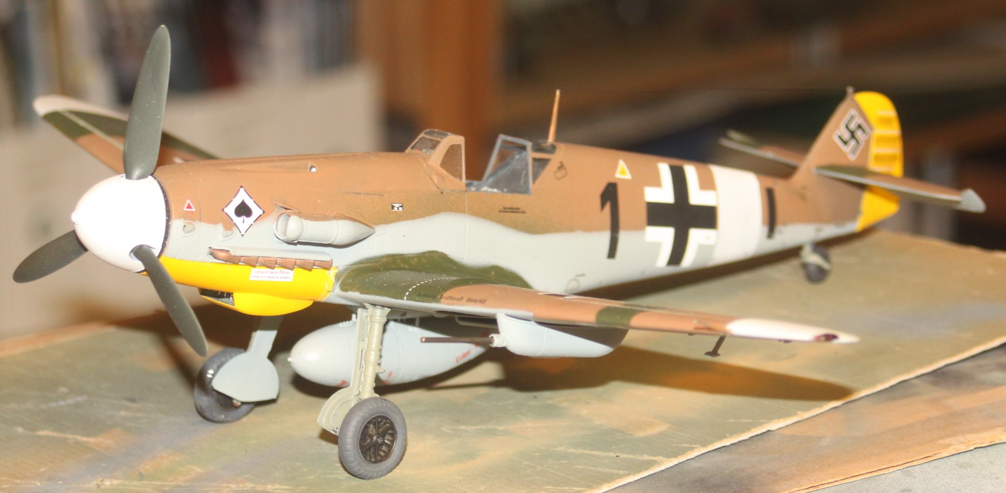 Messerschmitt Bf109G-2, Messerschmitt Bf109G-2, Oblt. Franz Scheiss, 8. JG53 "Pik Ass", Revell 1/32 52507811024_be4189f399_k