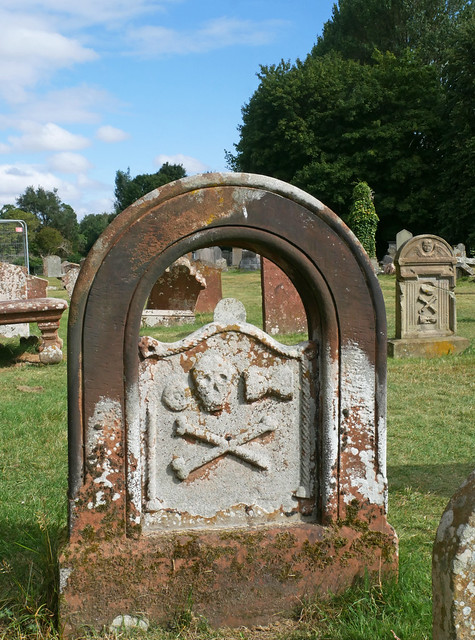Melrose Abbey graveyard