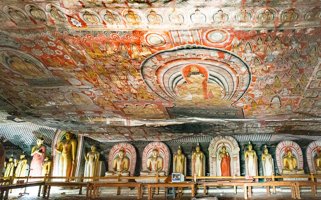 Inside Dambulla Caves, SriLanka- World Heritage