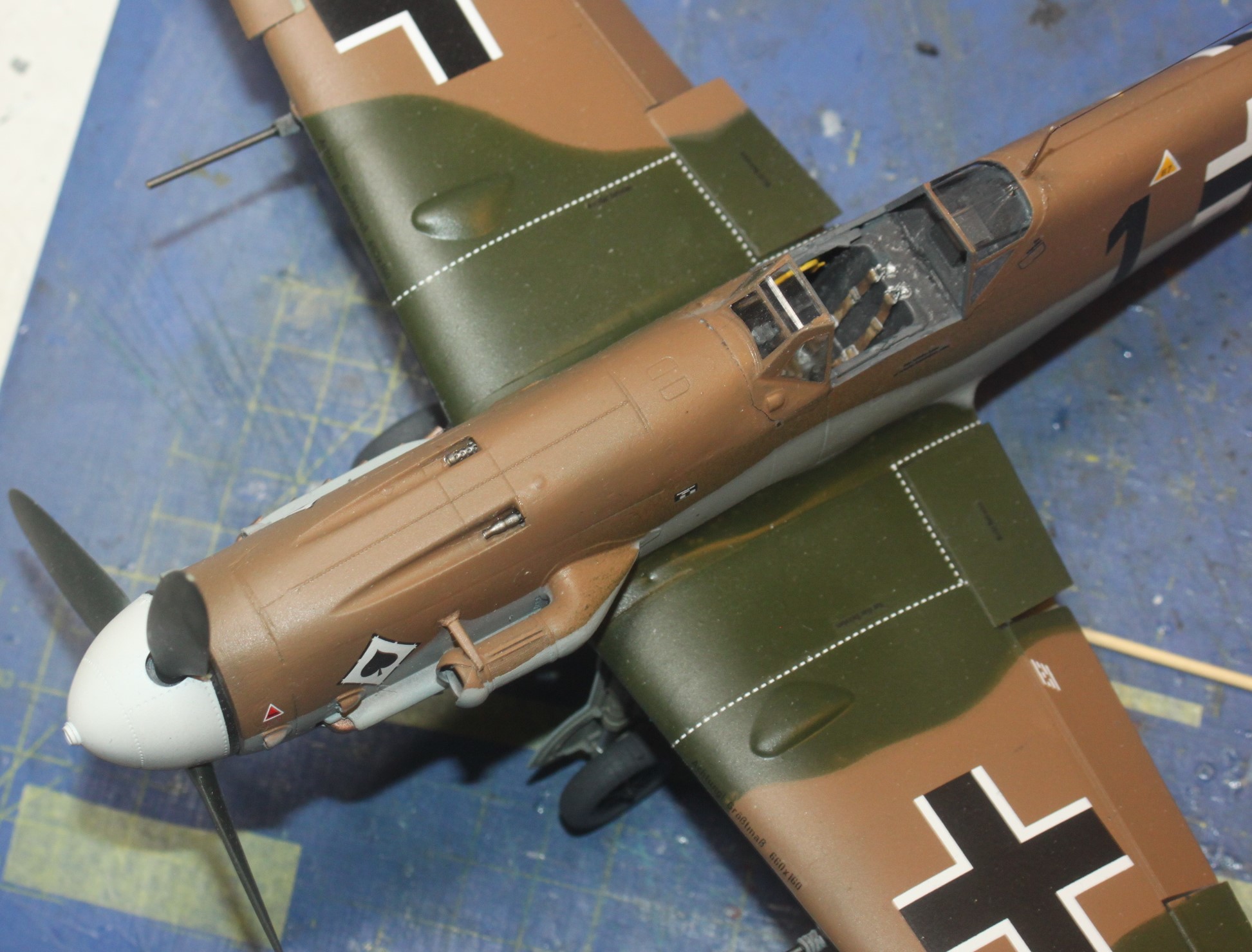 Messerschmitt Bf109G-2, Messerschmitt Bf109G-2, Oblt. Franz Scheiss, 8. JG53 "Pik Ass", Revell 1/32 52508013520_533b14faf1_k