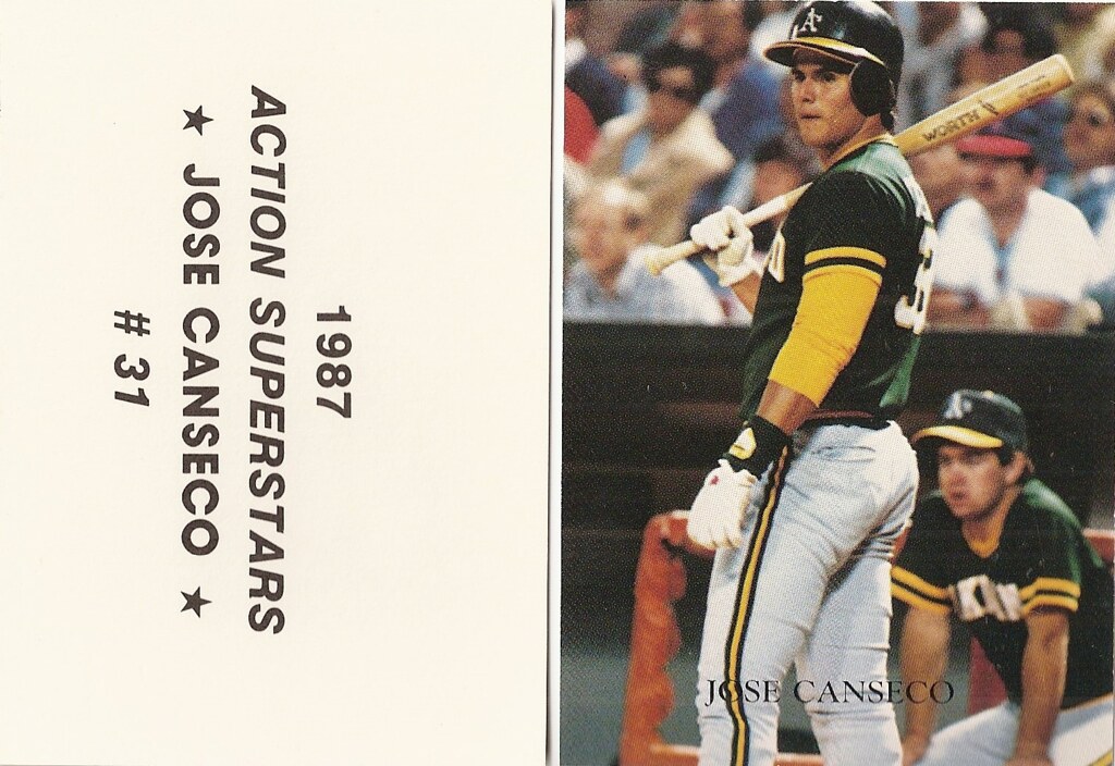 1987 Action Superstars Series II - Canseco, Jose