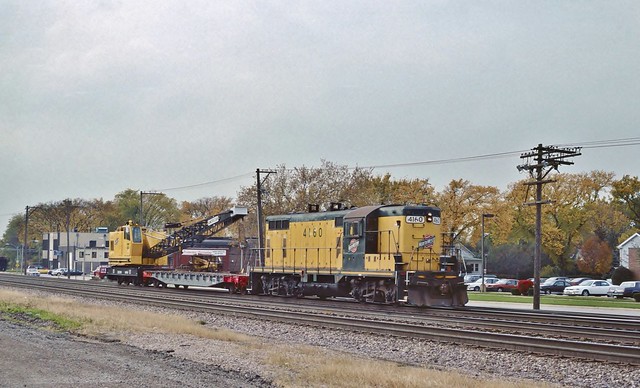CNW 4160 in Elmhurst, Illinois on October 19, 1993.