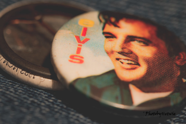 Vintage Elvis button