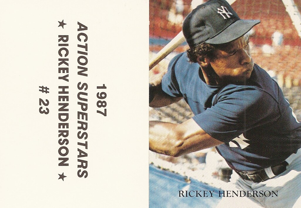 1987 Action Superstars Series II - Henderson, Rickey