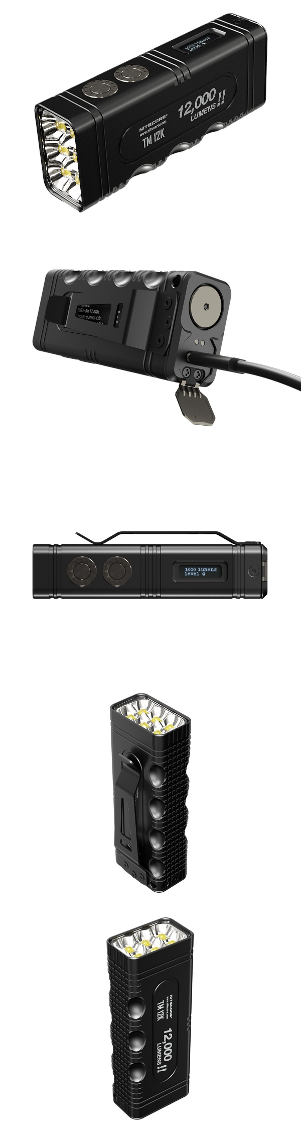 【錸特光電】NITECORE TM12K 12000流明 強光勤務戰術手電筒 爆閃 USB-C充電 搜救手電筒 探照燈