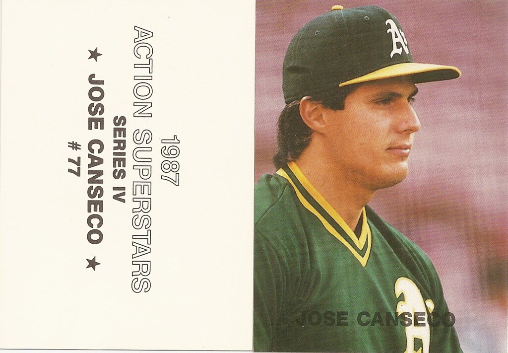 1987 Action Superstars Series IV - Canseco, Jose