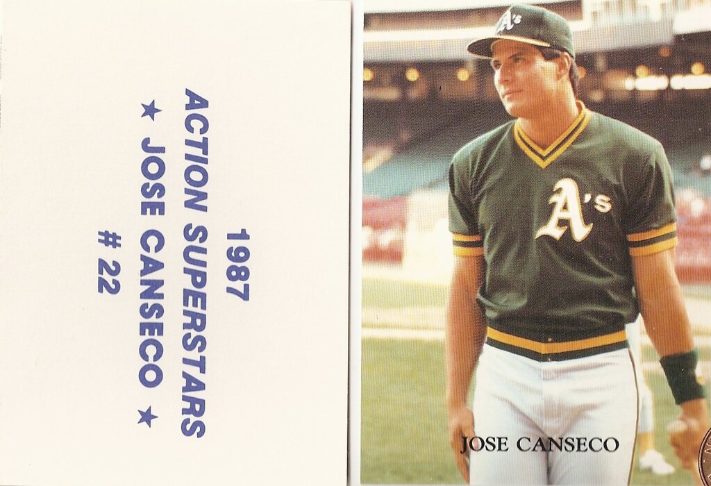 Jose Canseco 1988 Topps UK Mini Series Mint Card #10