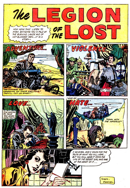 Fight Comics #86 / The Legion of the Lost // splash panel