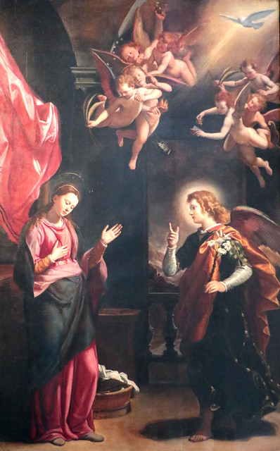 Santi di Tito (Firenze, 5 dicembre 1536 – Firenze, 25 luglio 1603)  - Annunciazione (1576) Olio su tavola, cm. 407 x 259 - Santa Maria Novella, Firenze