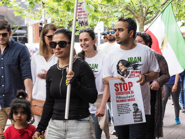 Canberra solidarity with Iran rally 19 November 2022
