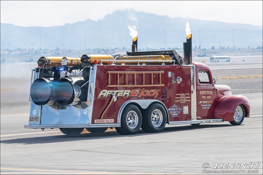 Aftershock Jet Fire Truck Aviation Nation 2022 75th Anniversary Nellis AFB Airshow Las Vegas Meeting Aerien 2022