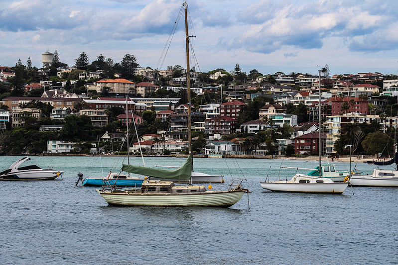Rose Bay Beach, Boats, Homes, Sydney, Australia, Photo by Tuyen Chau