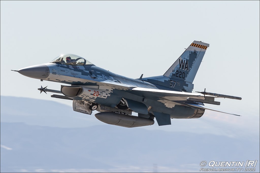 F-16 Combined Arms Demo Aviation Nation 2022 75th Anniversary Nellis AFB Airshow Las Vegas Meeting Aerien 2022