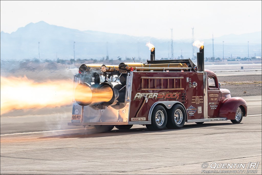 Aftershock Jet Fire Truck Aviation Nation 2022 75th Anniversary Nellis AFB Airshow Las Vegas Meeting Aerien 2022