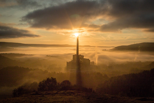 Hope Cement Works at Sunrise