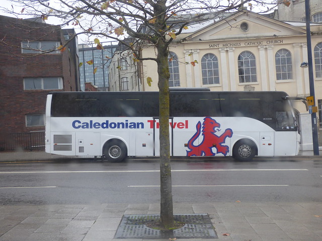 Caledonian Travel coach on Moor Street Queensway