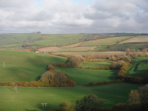 Sydling Valley, from Break Heart Hill SWC Walk 402 - Maiden Newton Circular or to Dorchester (via Cerne Abbas)