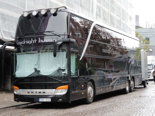 Setra S431 TNO634 band nightliner coach from Sweden