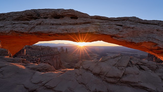 Sunrise at Mesa Arch - Canyonlands National Park Utah