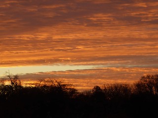 Wheaton, IL, Sunrise from My Balcony