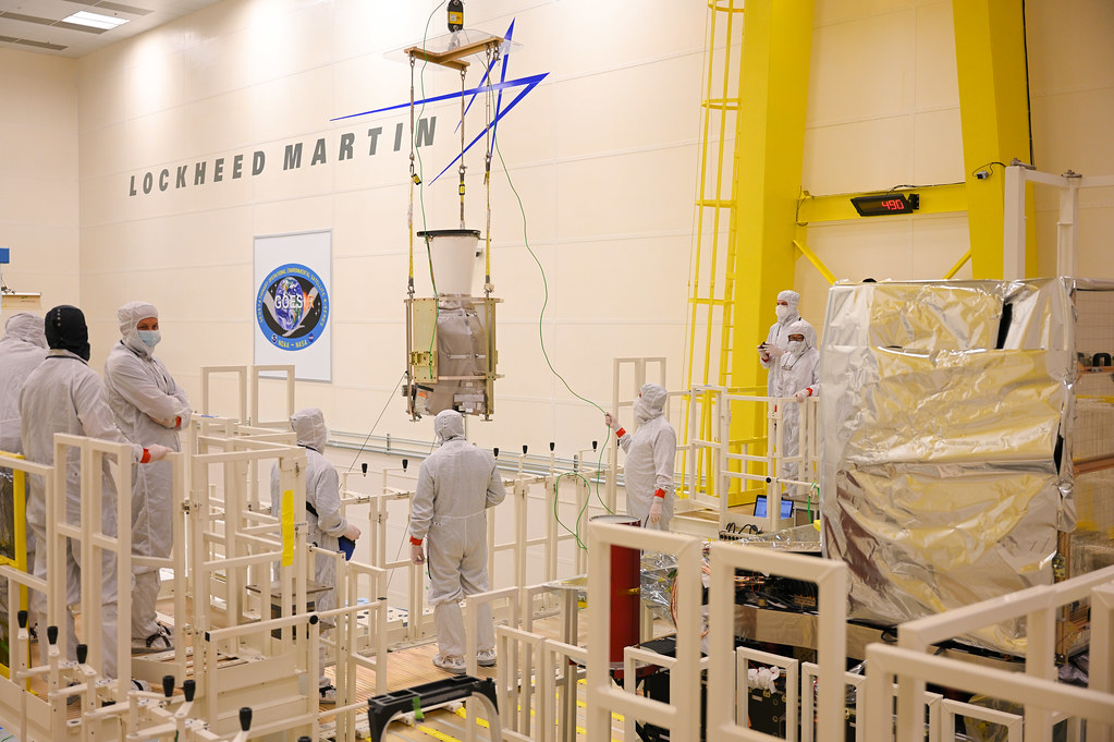 GOES-U GLM Lifted for Installation on Spacecraft