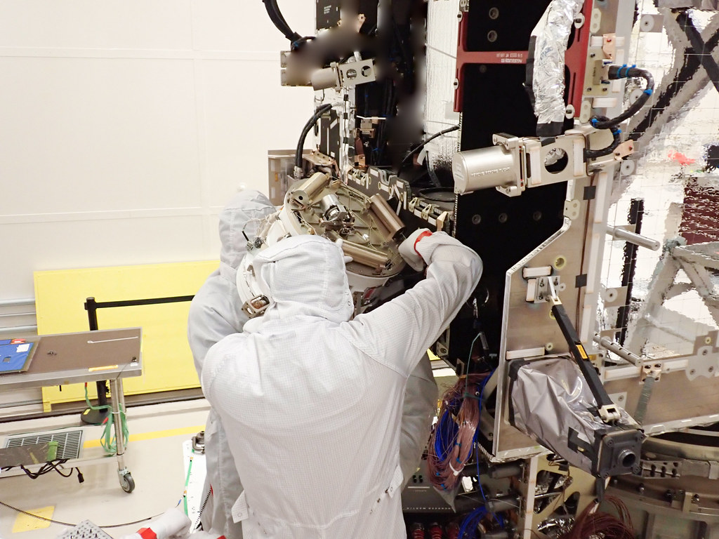GOES-U Magnetometer Integrated with Spacecraft