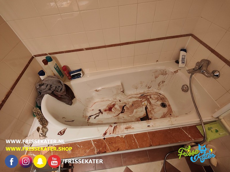 Schoonmaak na onopgemerkt overlijden / lijkvinding in badkuip