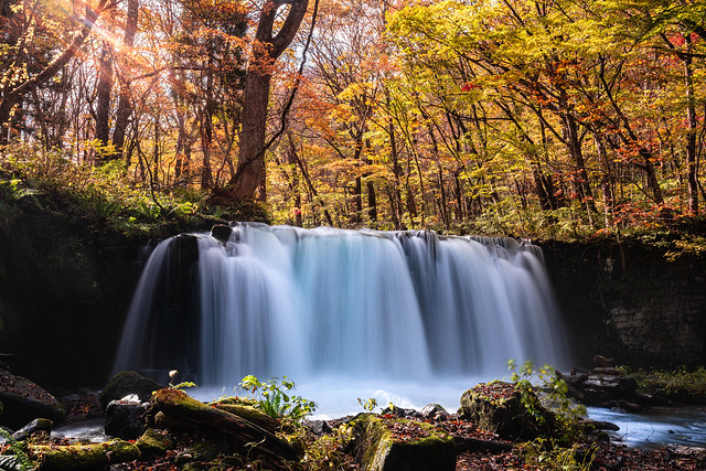 奧入瀨溪流 - 銚子大瀑布 Choshi Otaki Waterfall, Oirase Gorge