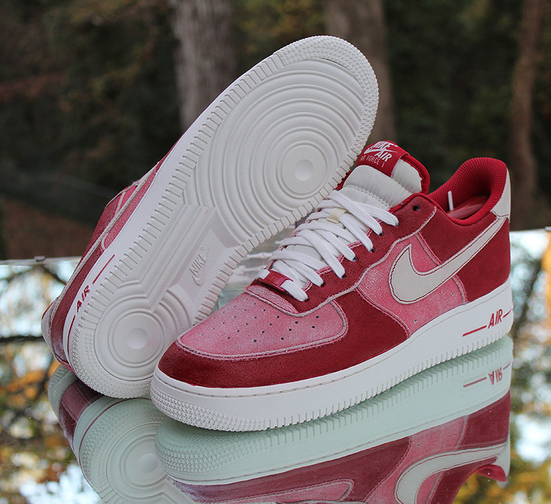 Nike Air Force 1 07 Lv8 Dusty Red Menâs Size 10.5 Custom S…