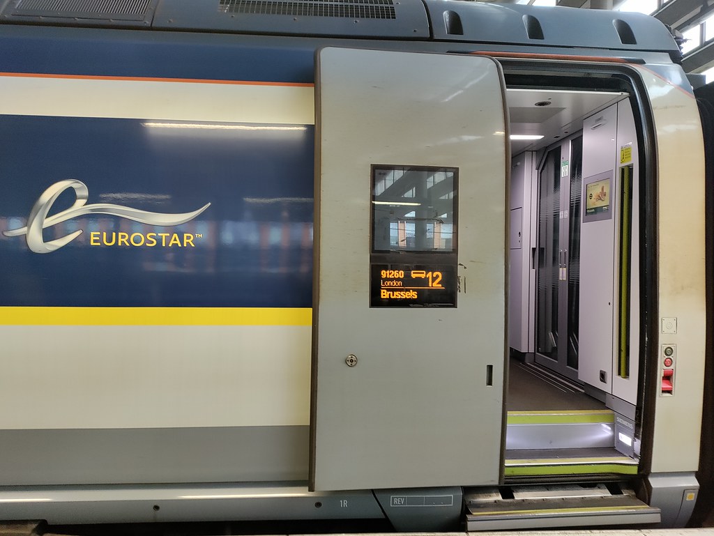 Taking the Eurostar from London to Brussels 