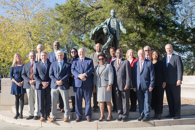 A group of university and community leaders.