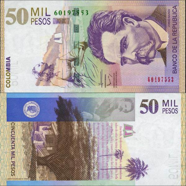 Colombia - 50.000 Pesos P455 - 1