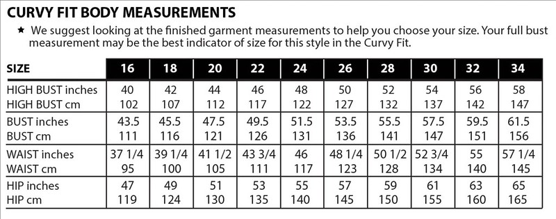Curvy Fit Body Measurements