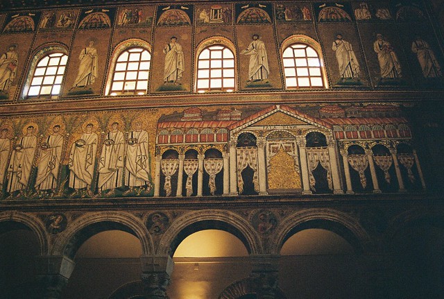 Splendid Byzantine mosaics. Ravenna, Italy.