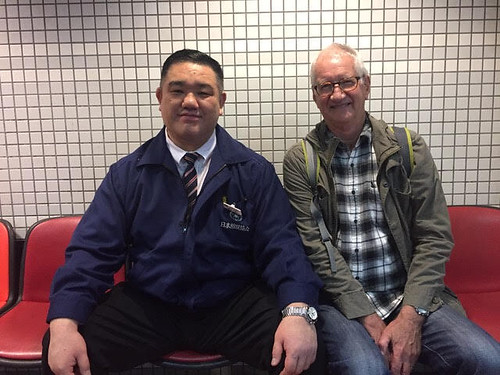 Contributor Tim Craig, a sumo fan since the 1970s, meets stablemaster Nishinoiwa (formerly Wakanosato) at a tournament. From Read This: A Passion for Japan 
