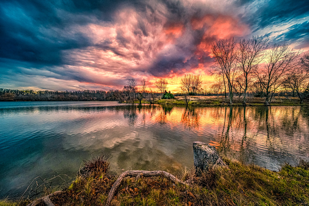 Fire Sky Reflections
