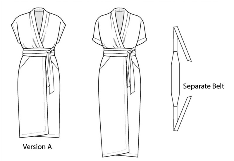 Wildwood Wrap Dress versions